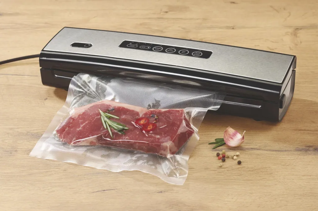 Stainless steel compact vacuum sealer, 130 watts