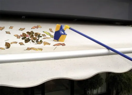 Telescopic broom - ideal for gutter cleaning