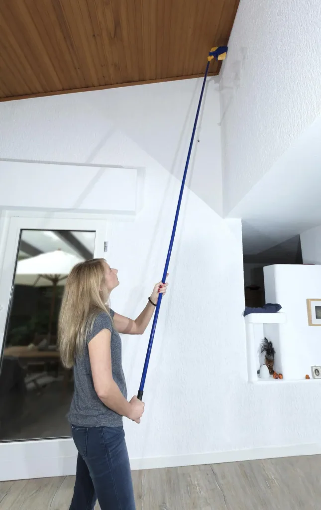 Telescopic broom - ideal for gutter cleaning