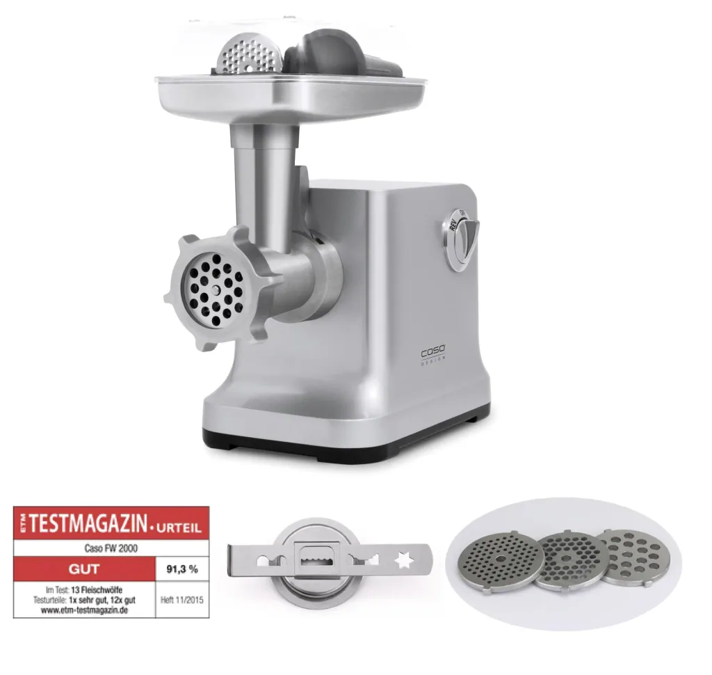 Meat grinder “FW2000”, 2000 watts, cast aluminum/stainless steel