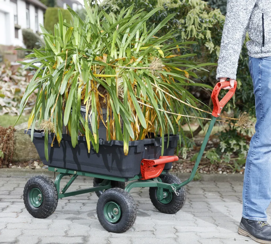 Garden transport trolley GMGW350, 350 kg load capacity, tiltable