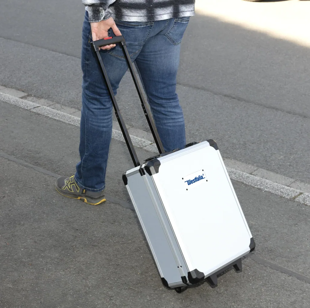 Tool case on wheels, equipped, 186 pieces