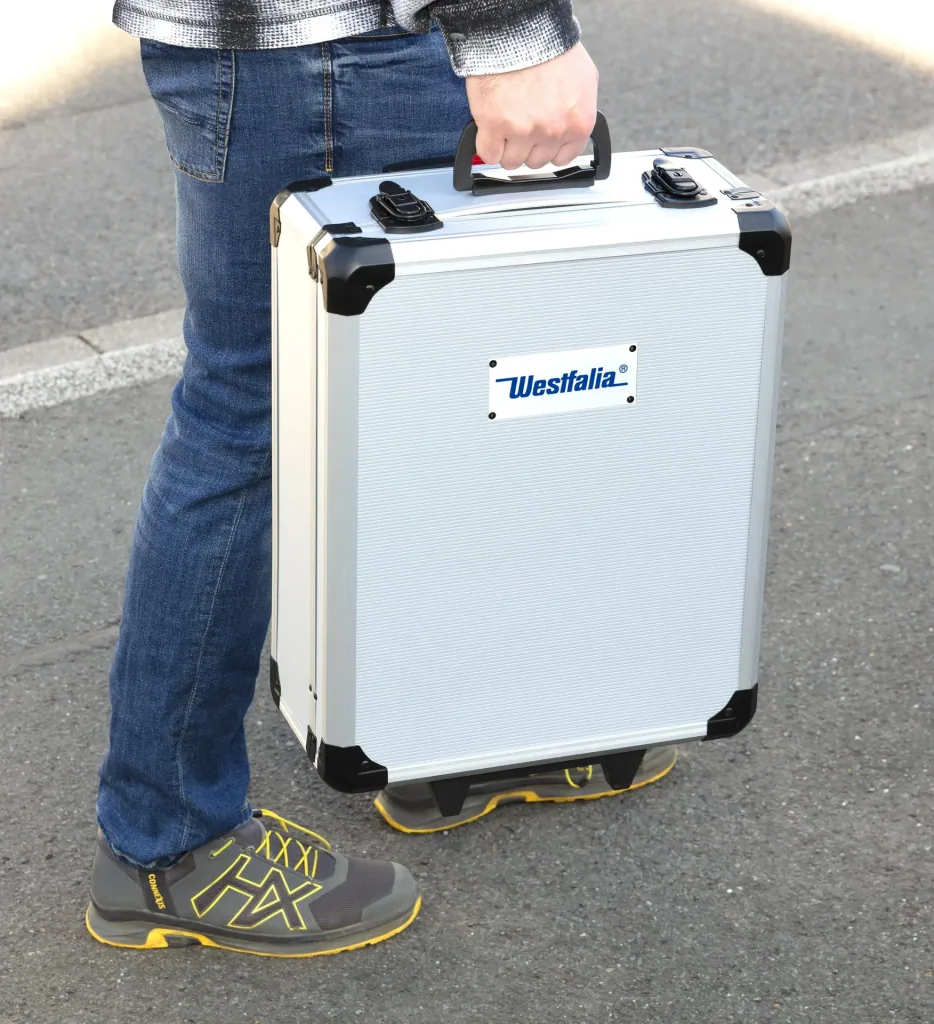 Tool case on wheels, equipped, 186 pieces