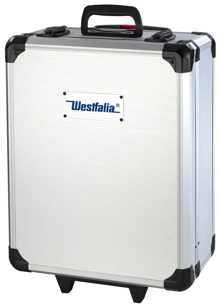Tool case on wheels, equipped, 186 pieces