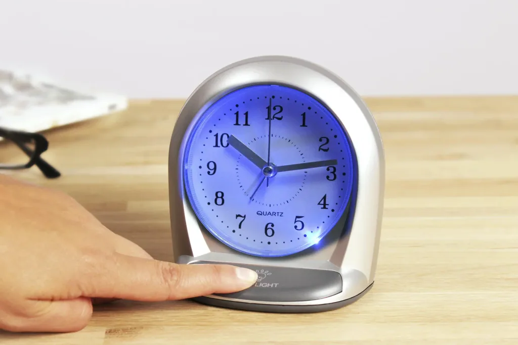 LED alarm clock, luminous - without battery