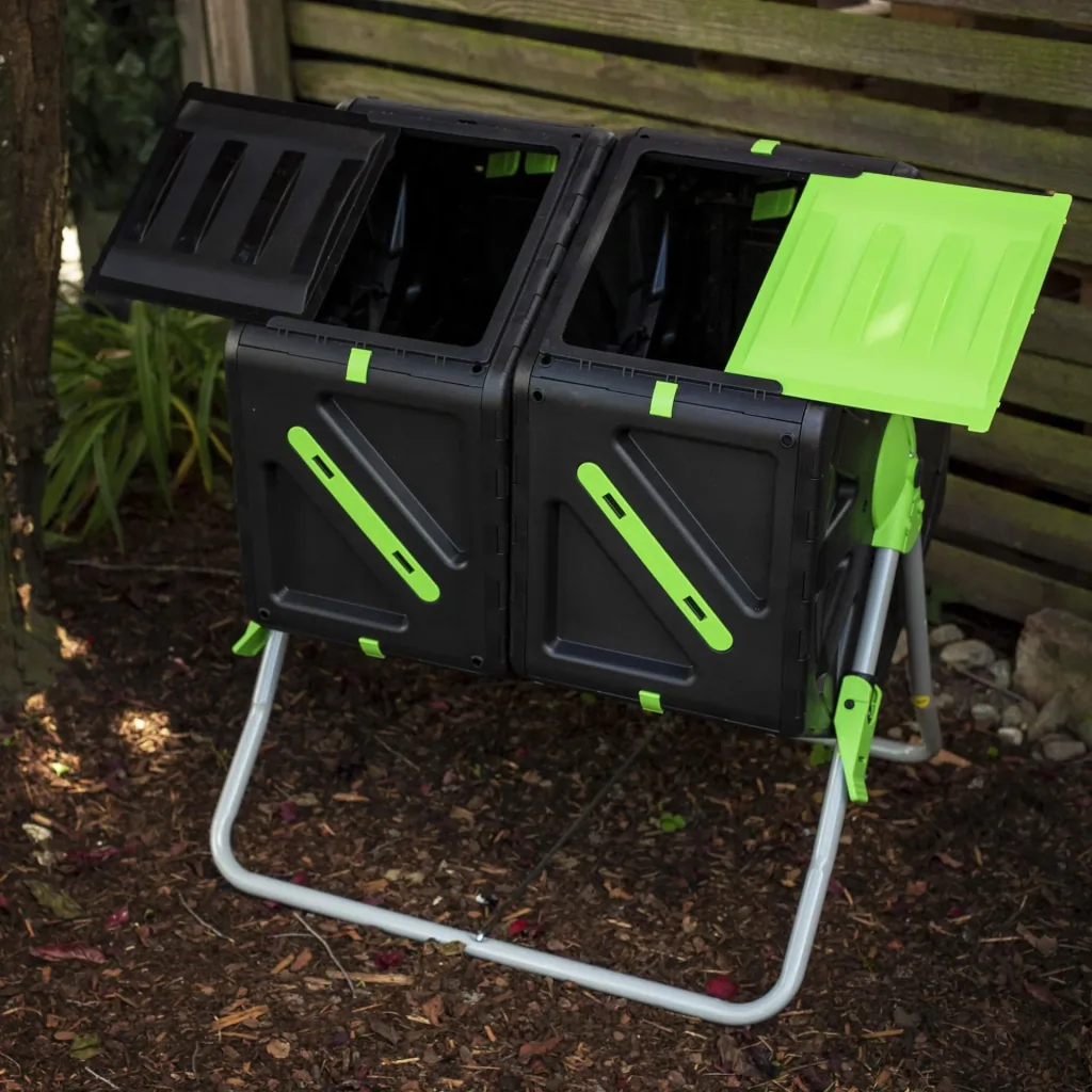 Drum composter, 2 chambers, 70 liters each