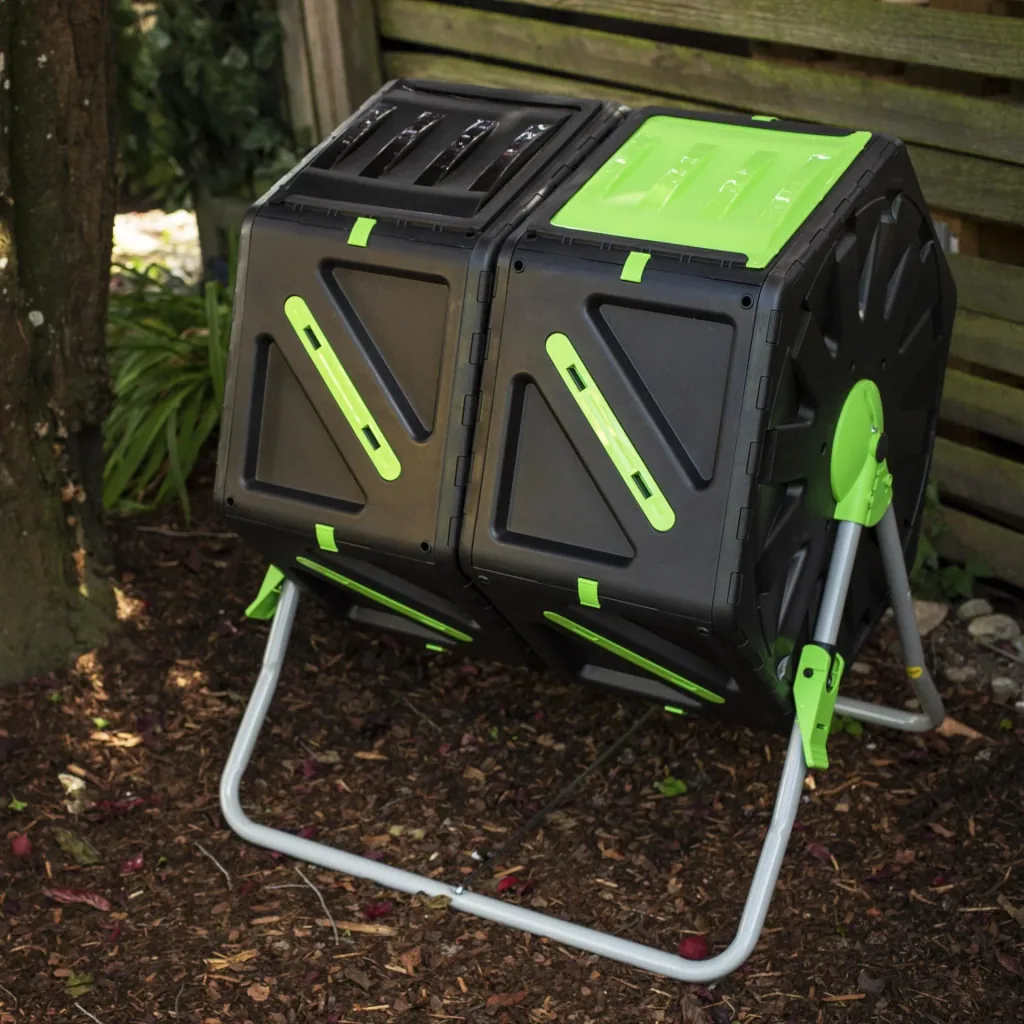 Drum composter, 2 chambers, 70 liters each