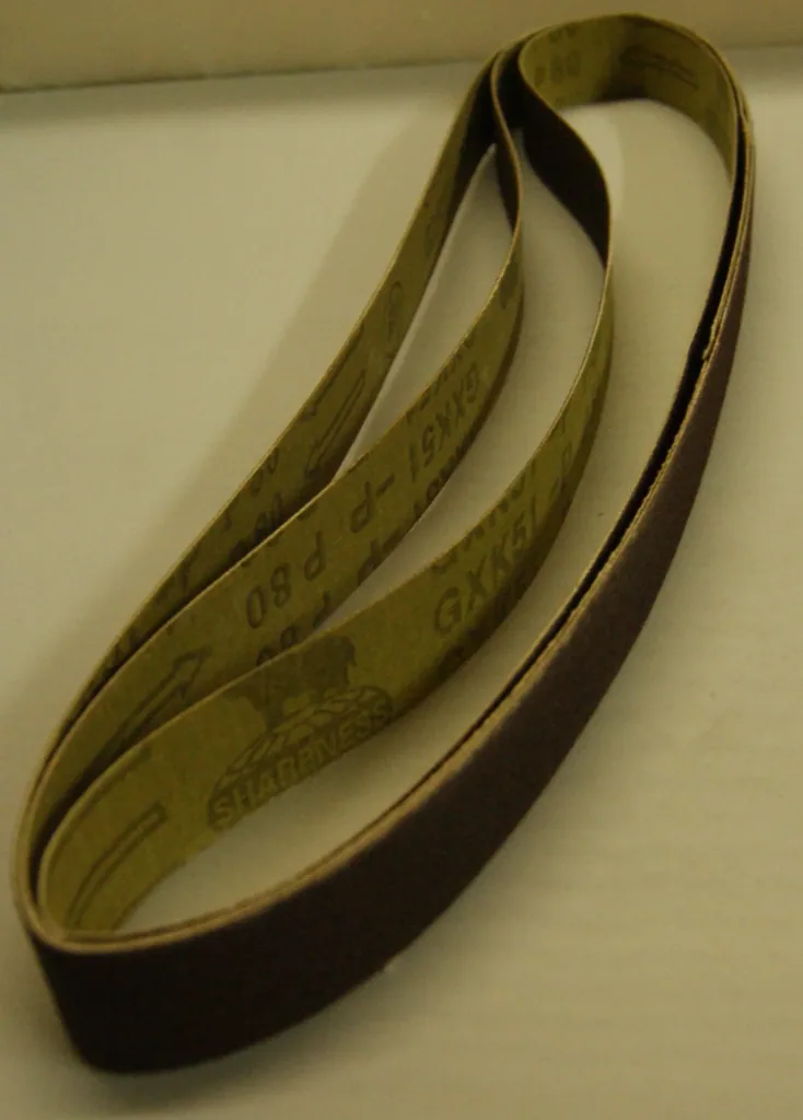 Sanding belts K80/ 25 x 760 mm/ 3 pieces