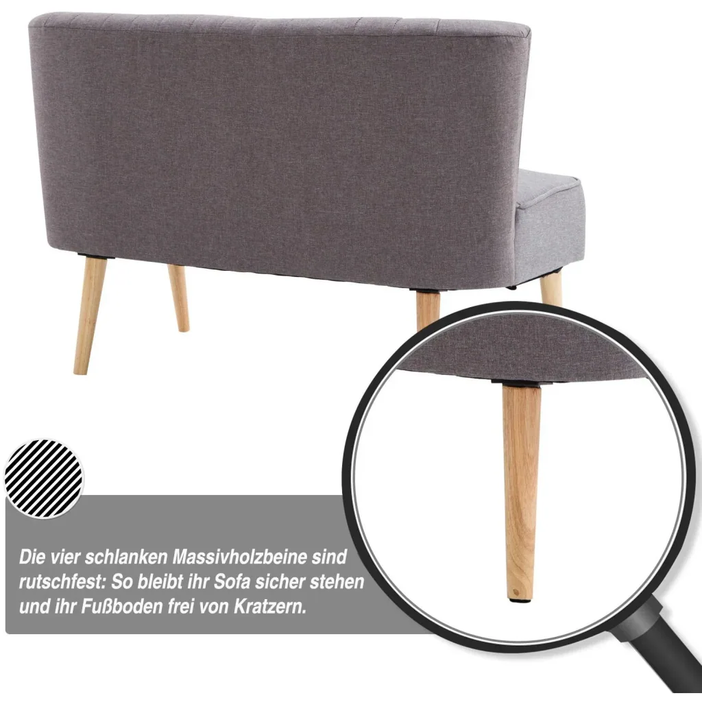 Fabric sofa as a 2-seater