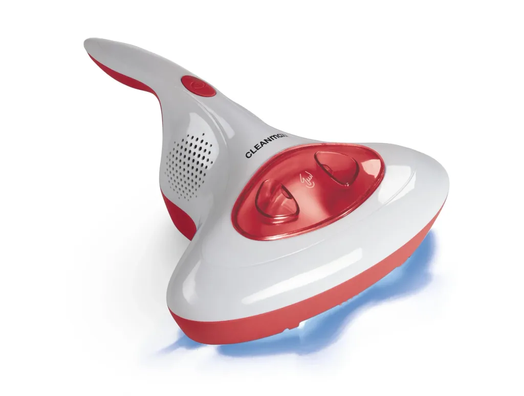 Cordless mite handheld vacuum cleaner with UV-C light 14.8V red/white