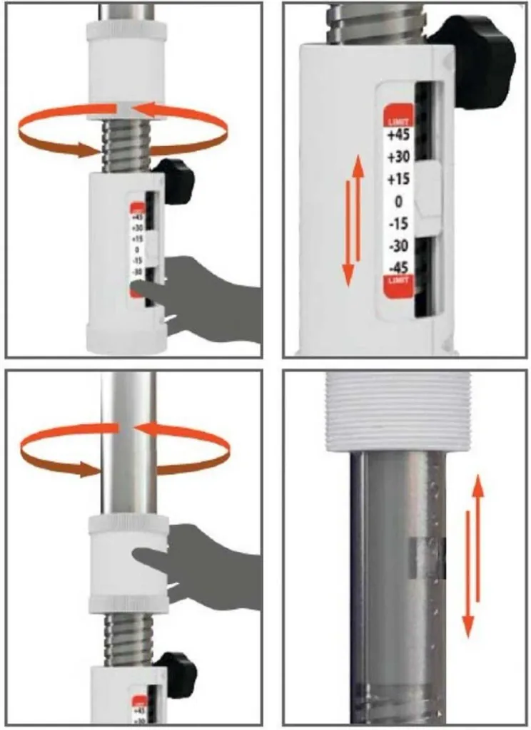 SAT flat antenna CAMP 38, 3-axis control