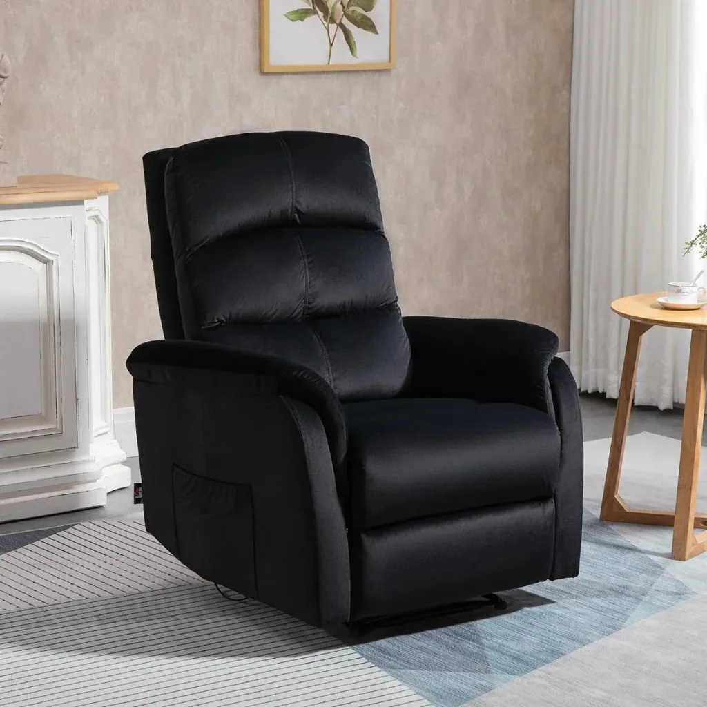 Recliner chair Relaxing chair with reclining function Headrest adjustable TV chair Recliner sofa Single sofa 155° tiltable TV chair