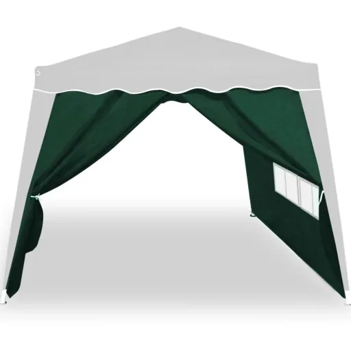 2x side wall folding pavilion Capri green 3x3m