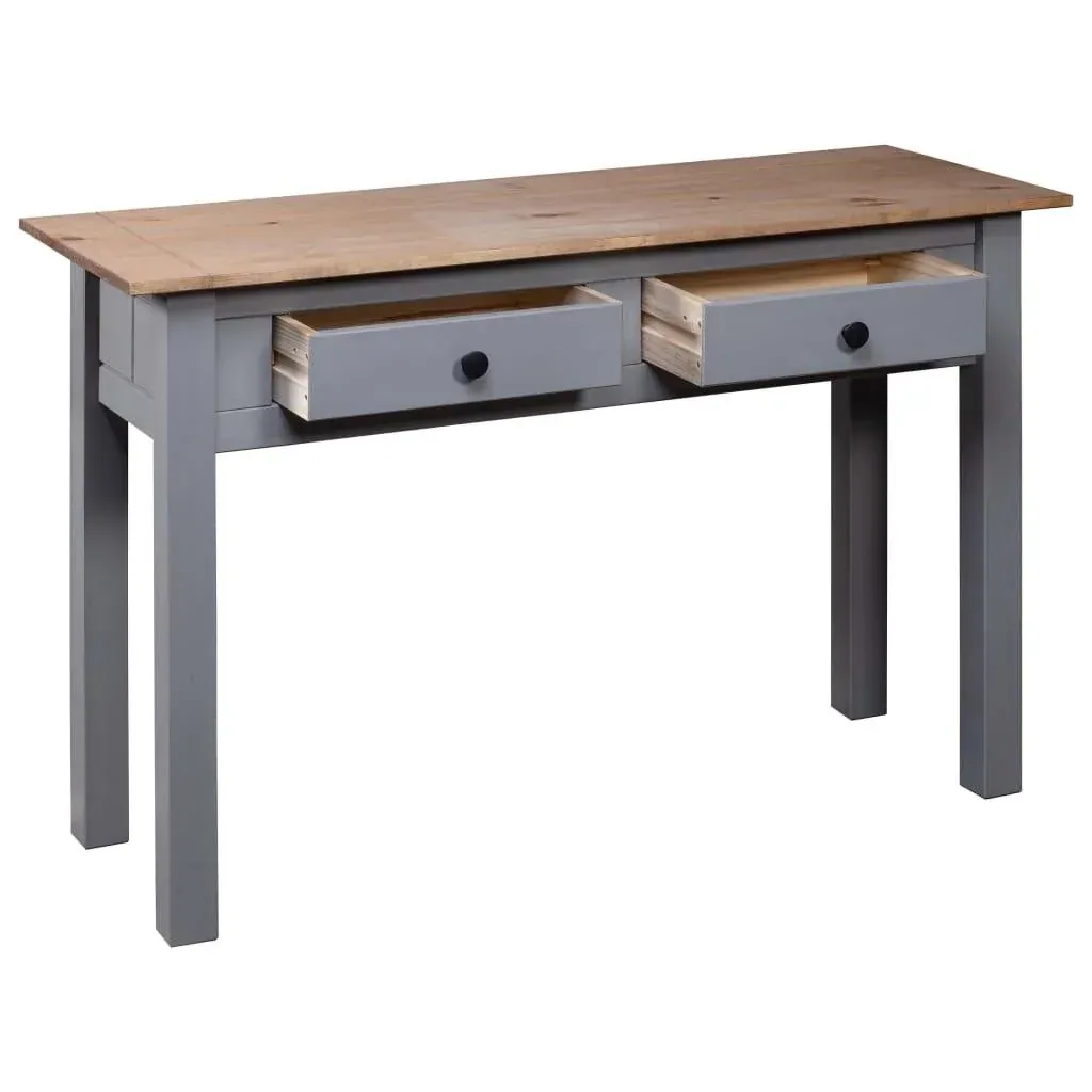 Wall table Panama Range 110x40x72 cm solid pine grey