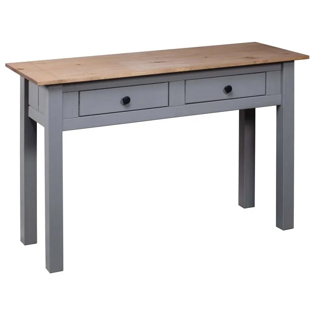 Wall table Panama Range 110x40x72 cm solid pine grey