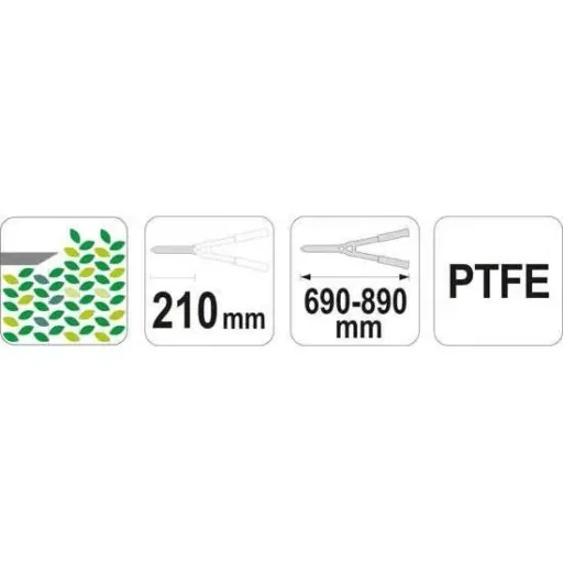 Telescopic hedge trimmer - 690-890mm