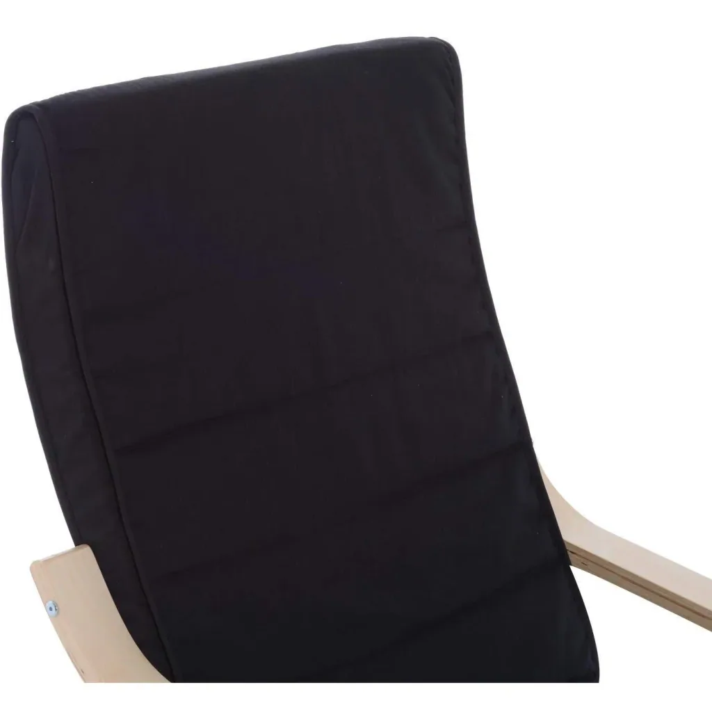 Relaxing chair, armchair, cushion, black