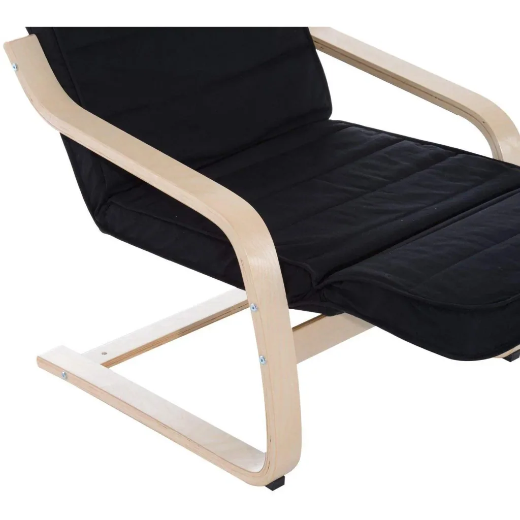 Relaxing chair, armchair, cushion, black