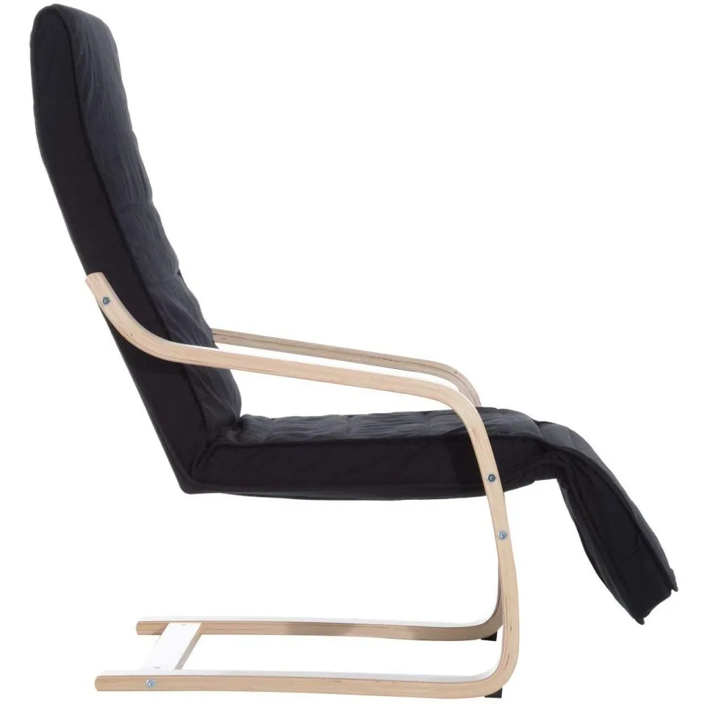 Relaxing chair, armchair, cushion, black