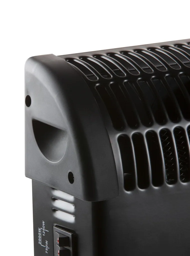 Convection heater Turbo black