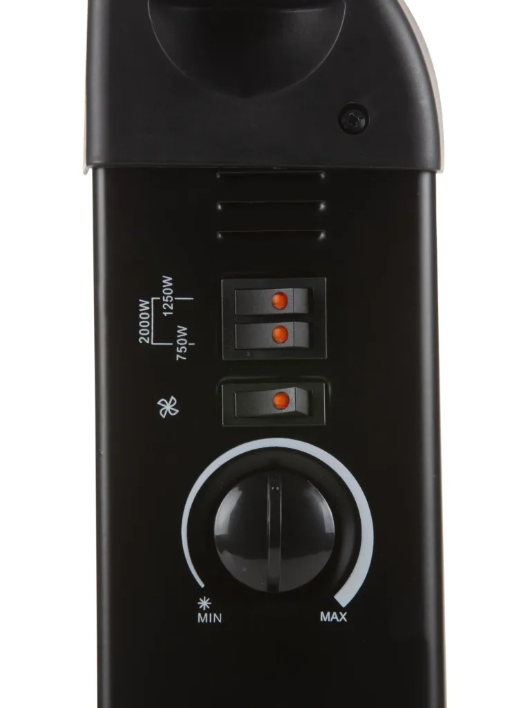 Convection heater Turbo black