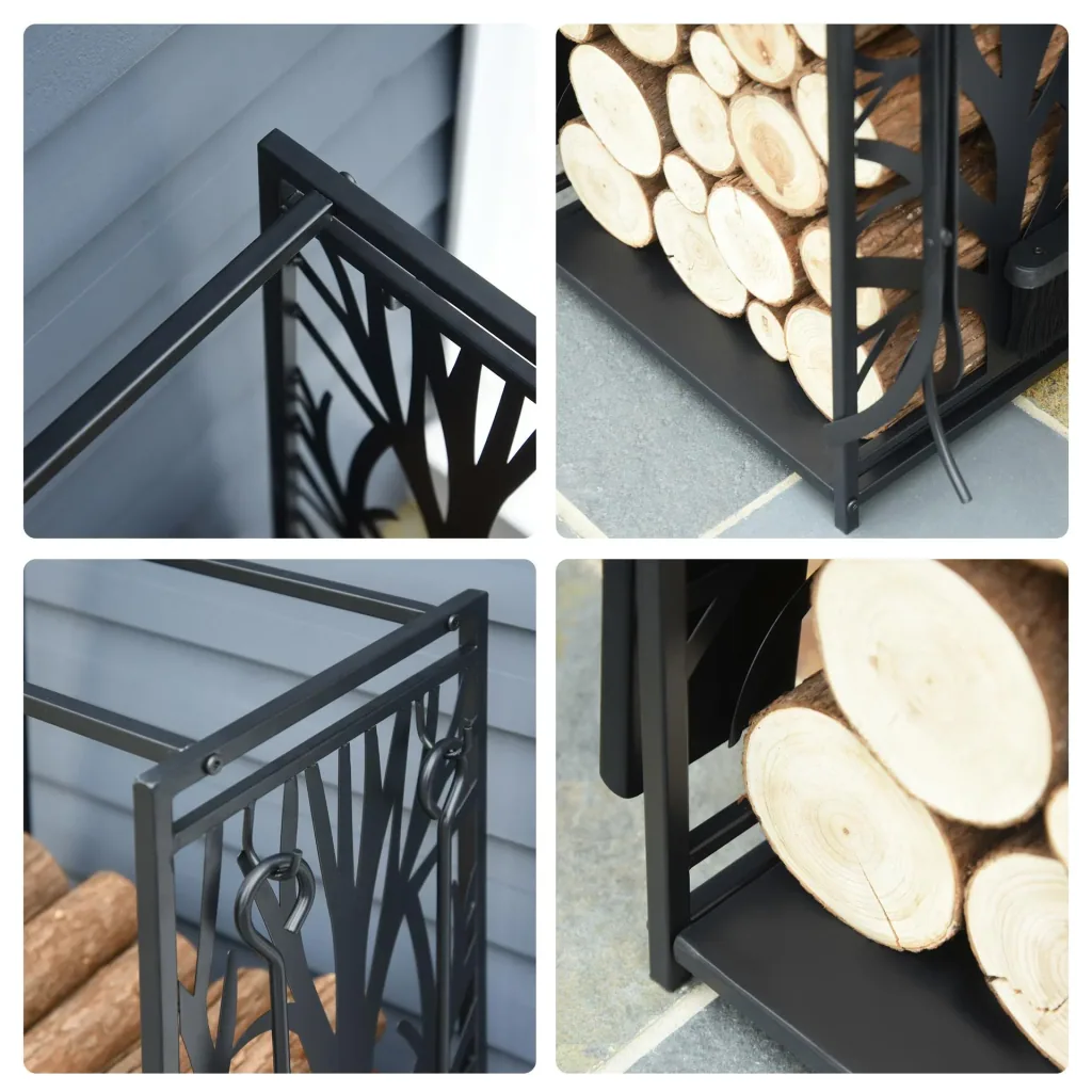Firewood standard with firewood accessories increased steel