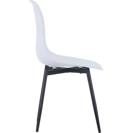 Dining table chairs, 2 pieces, PP, white