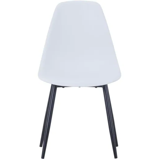 Dining table chairs, 2 pieces, PP, white