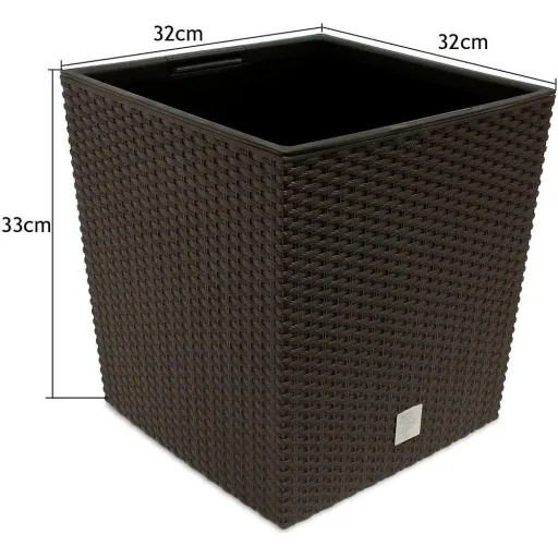 Flowerpot Rato Low Umbra 32x32x33cm