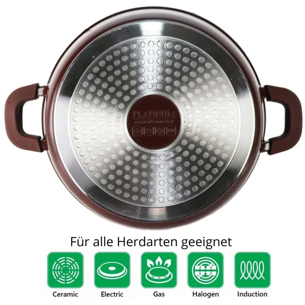 Platinum roasting pan - non-stick coating - 28 cm - Burgundy