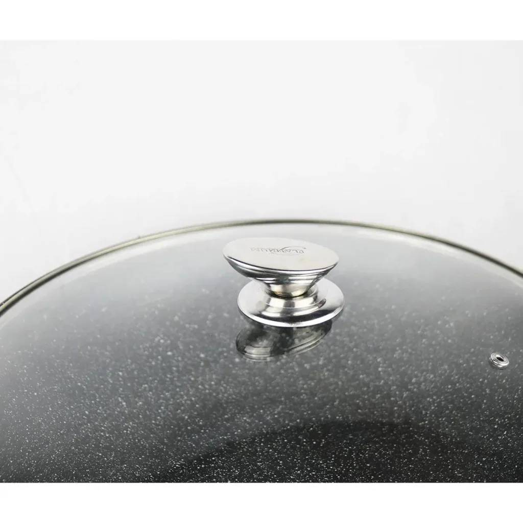 Platinum roasting pan - non-stick coating - 28 cm - Burgundy