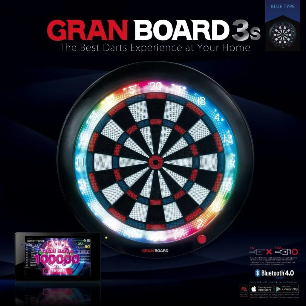 Dartboard 3s Blue with extra large triple and double fields (not tournament size!)