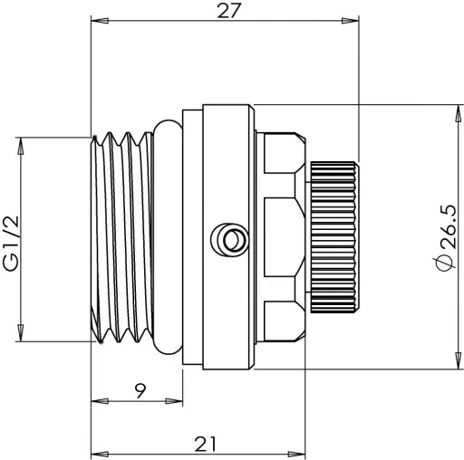 Automatic radiator vent valve 1/2", 6 pieces