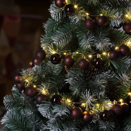 Christmas lights balls 40-LED - bronze - 2m
