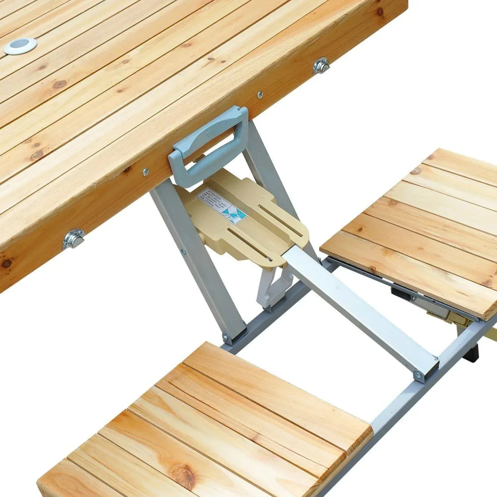 wooden camping table folding table picnic bench dining table