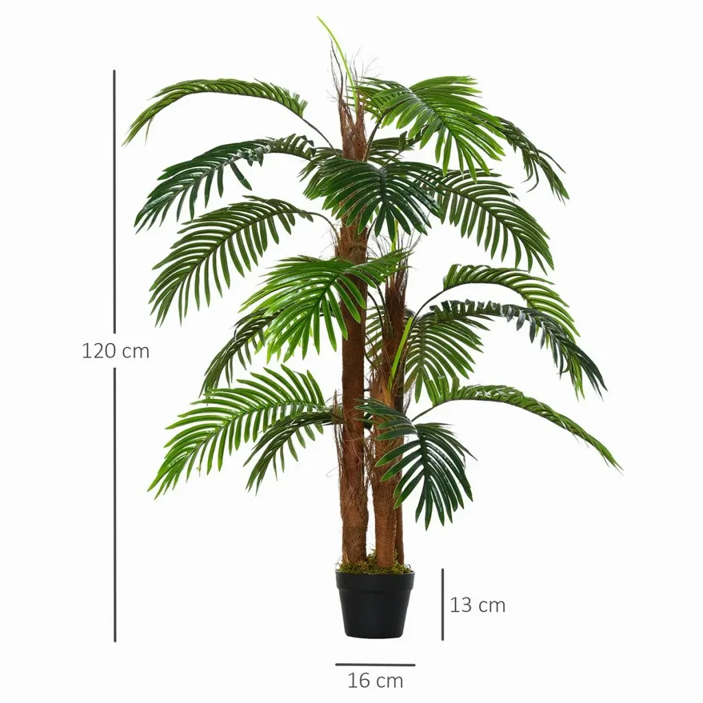 artificial plants 120 cm artificial palm palm artificial plant houseplant decorative plant office plant plastic pot for