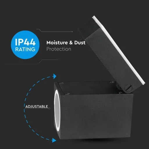 VT-7611 outdoor wall light - adjustable - GU10 - aluminum - IP44