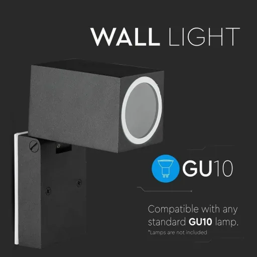 VT-7611 outdoor wall light - adjustable - GU10 - aluminum - IP44