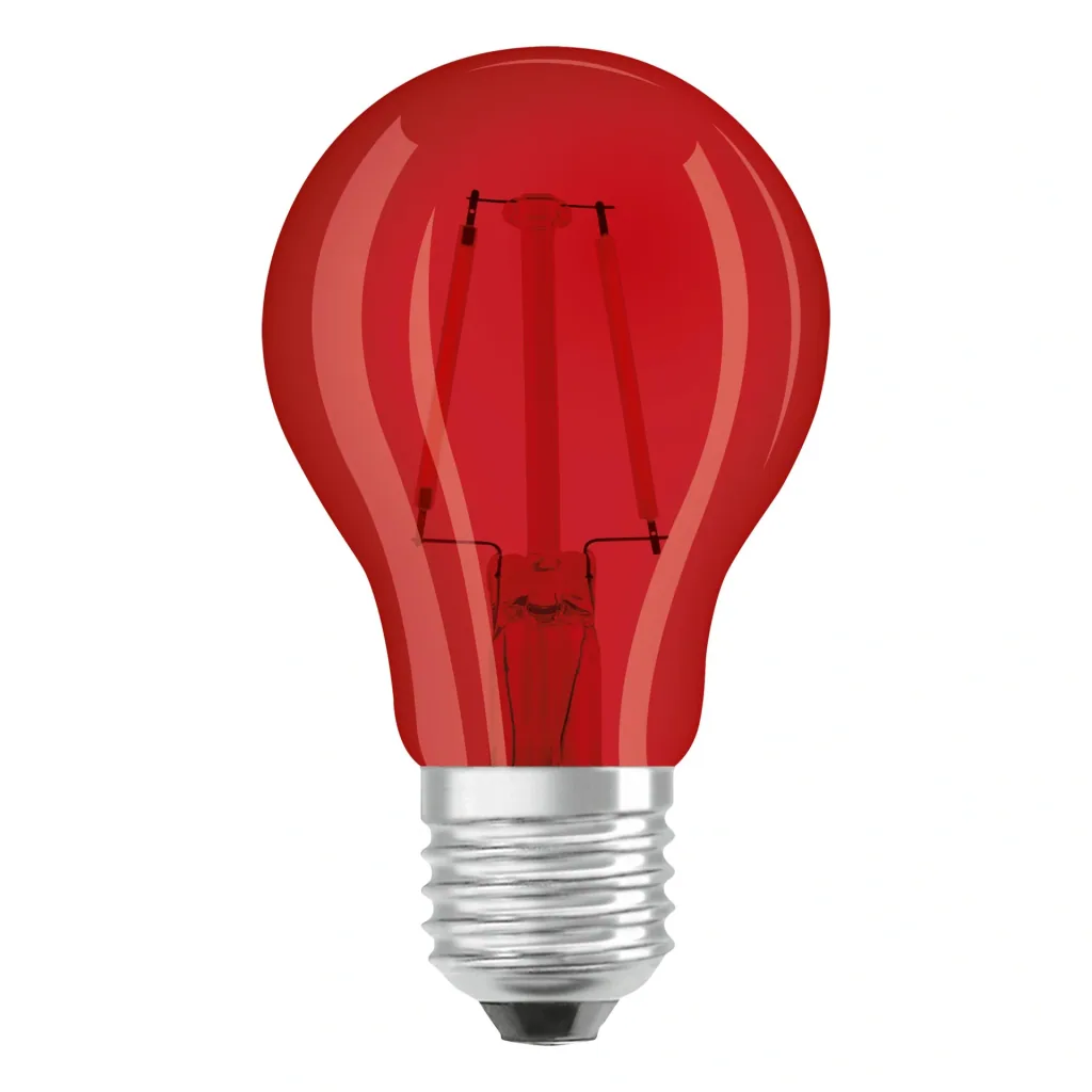 LED lamp Superstar DécorRed with 2.5 watts, E27, red