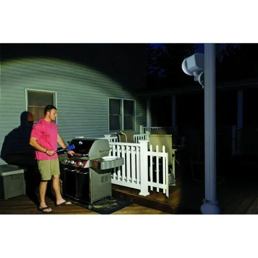 LED spotlight MB380 with motion detector, 2-pack, white, 400 lumens, IP66