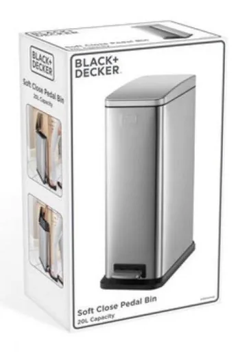 Pedal bin - 20L - stainless steel - soft close - loose inner bucket