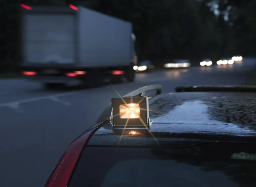 LED battery floodlight with power bank