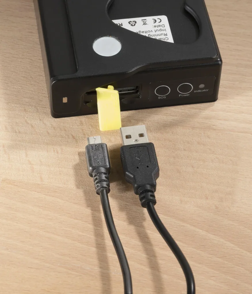 LED battery floodlight with power bank