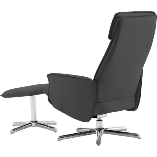 Adjustable massage seat with footstool anthracite