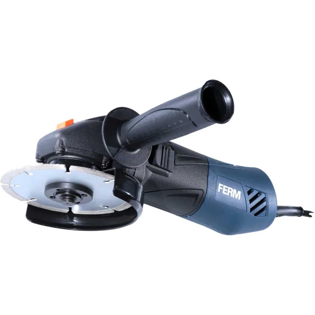 AGM1086 Angle grinder 500W - 115mm - Electronic restart protection - Soft grip - With side handle and screws