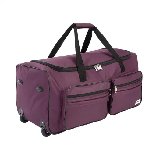 Travel bag with trolley function - 85L - Purple - Trolley bag