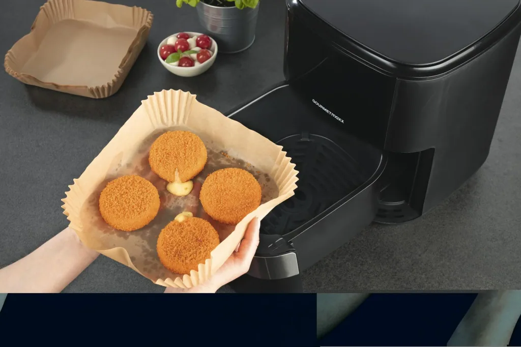 Baking paper trays, 100 pieces for 601414 Digital hot air fryer, 6.2 liters, 1500 watts