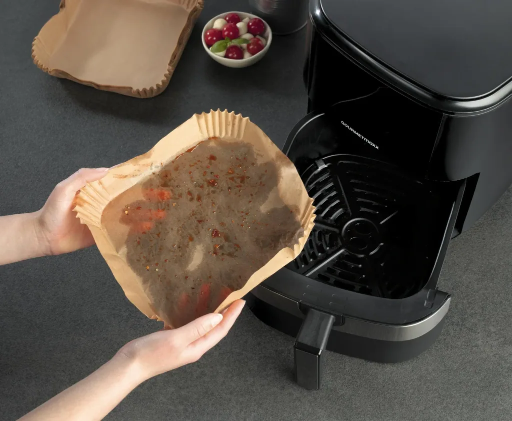 Baking paper trays, 100 pieces for 601414 Digital hot air fryer, 6.2 liters, 1500 watts