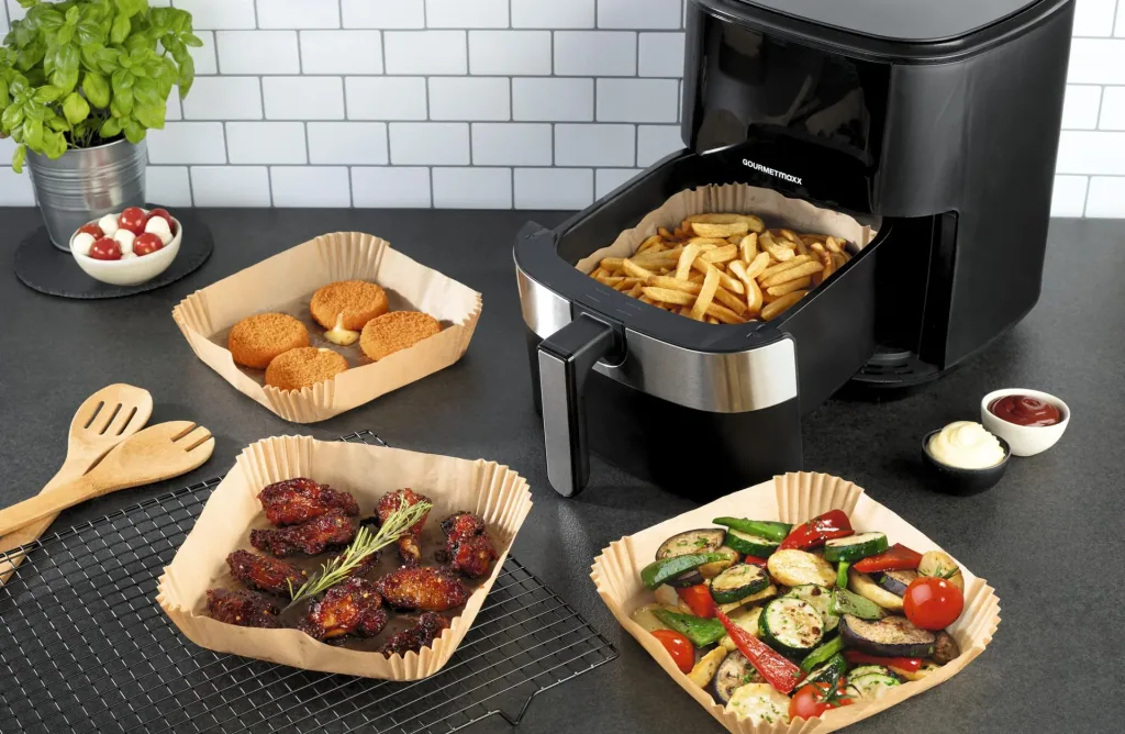 Baking paper trays, 100 pieces for 601414 Digital hot air fryer, 6.2 liters, 1500 watts