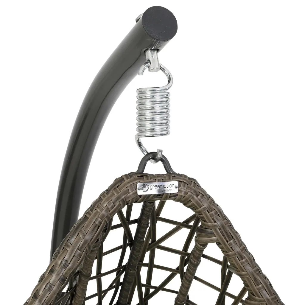 Garden hanging chair "Kuba" - brown/green